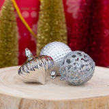 Zilveren kerstballen set 60 stuks