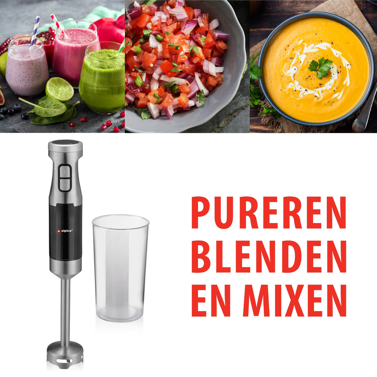 Staafmixer met Maatbeker 1000W