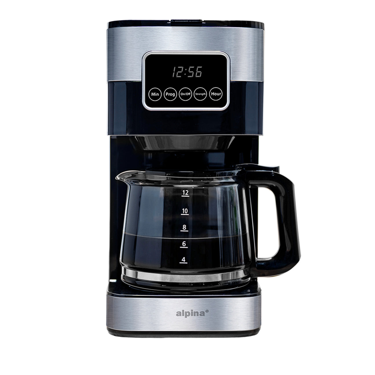 alpina Koffiezetapparaat 1.5L, Zwart - maximondo