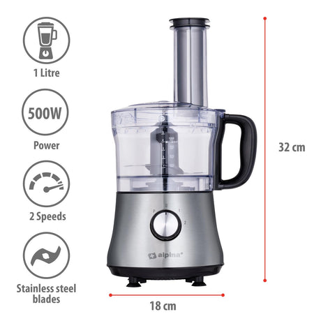 3-in-1 Foodprocessor 600W - maximondo