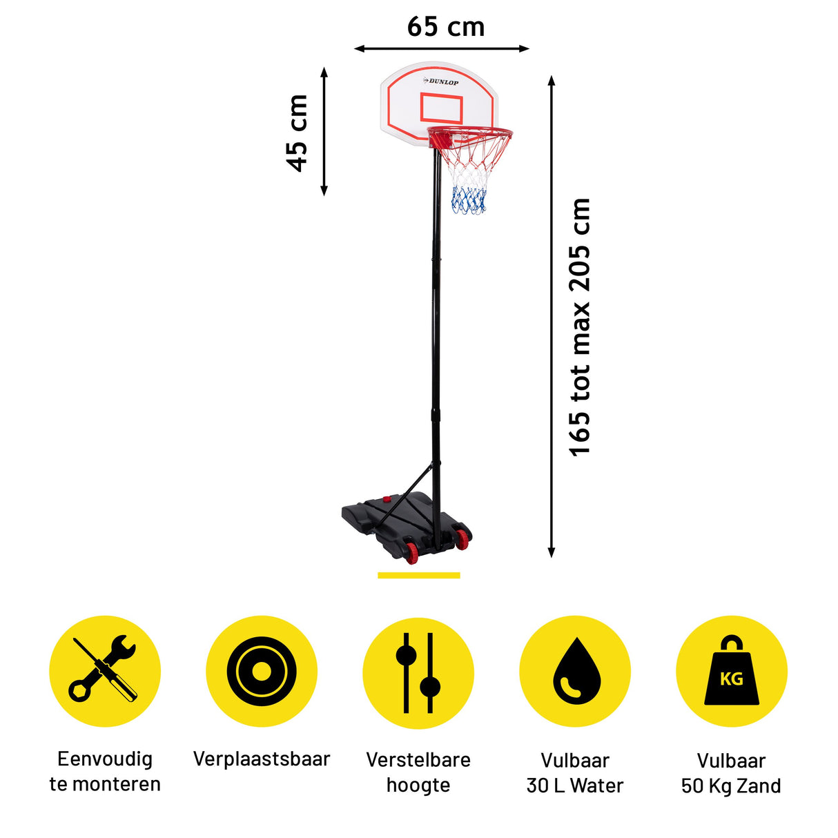 Basketbalset 71x45 CM