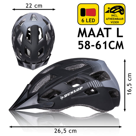 Fiets Helm L met LED