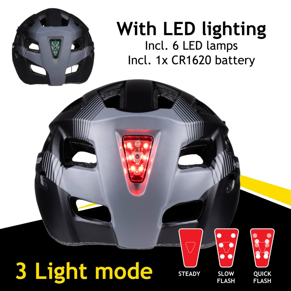 Fiets Helm L met LED