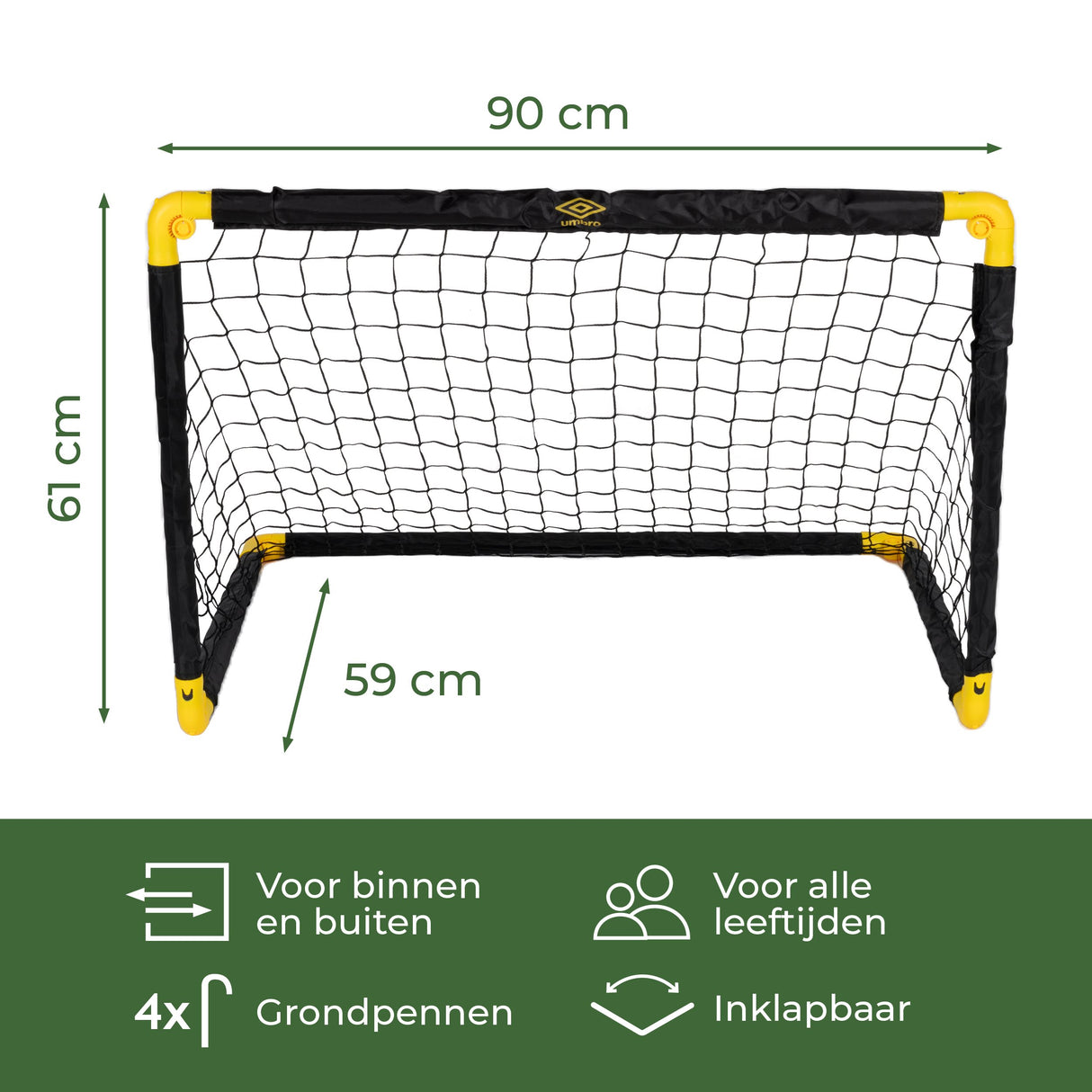 Opvouwbaar Voetbaldoel 90 x 59 x 61 CM