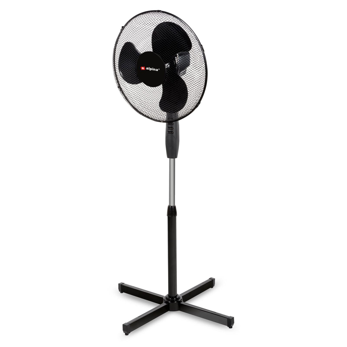 Staande Ventilator Ø 40 cm Zwart