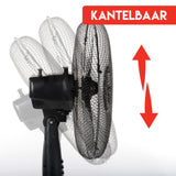 Staande Ventilator Ø 40 cm Zwart