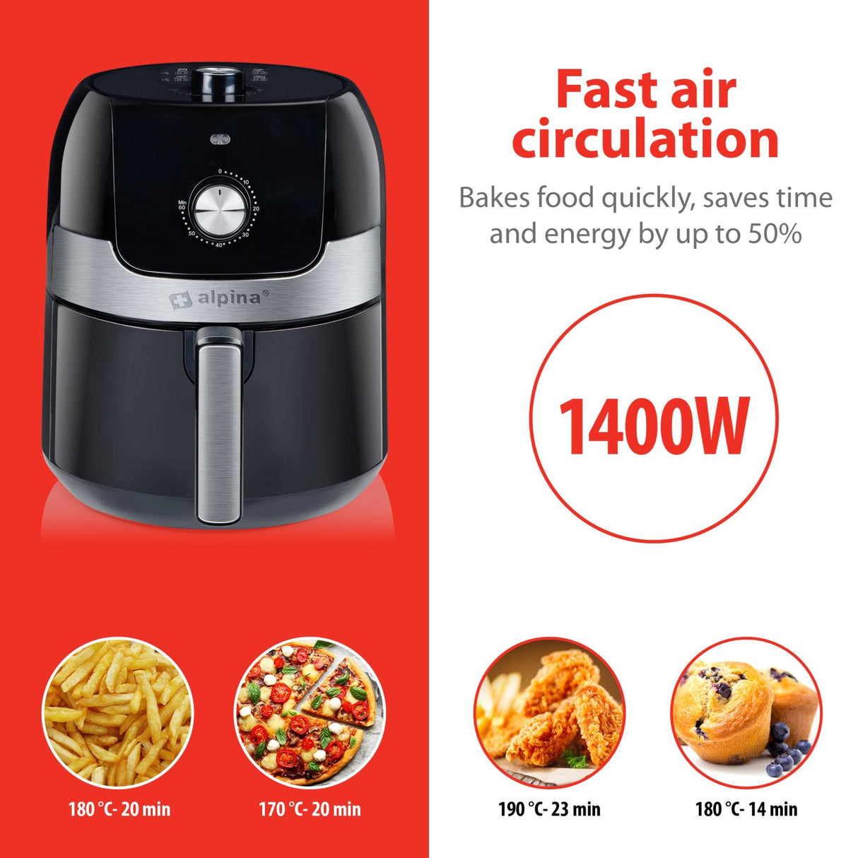 Airfryer 3.5L 1400W