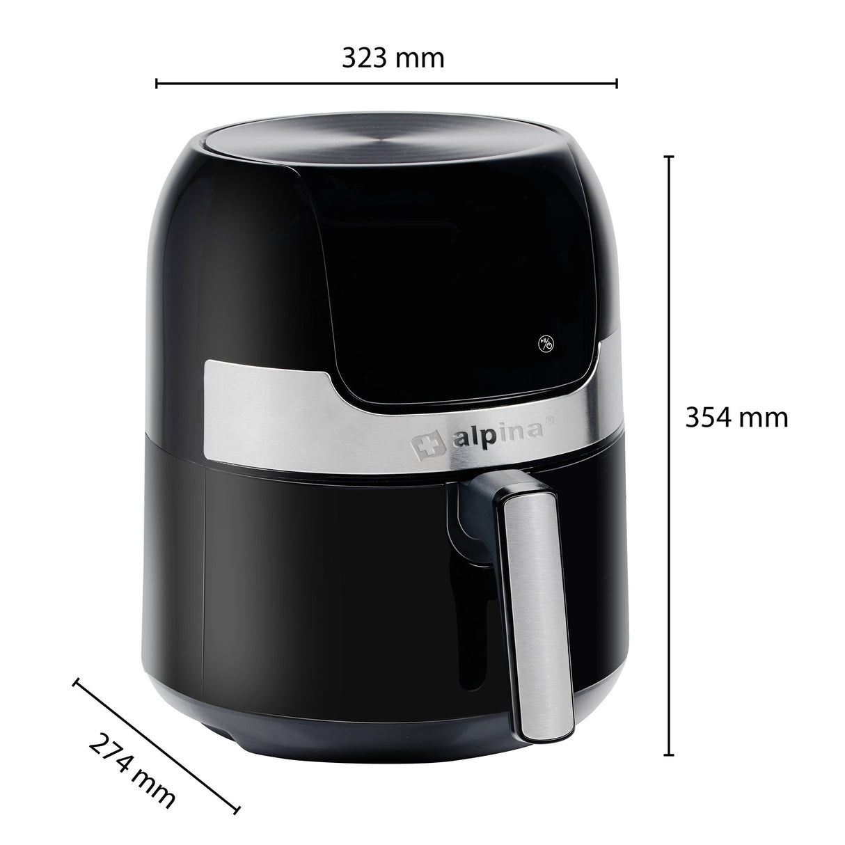 Airfryer 230V 3.5L 1400W Digitaal Display