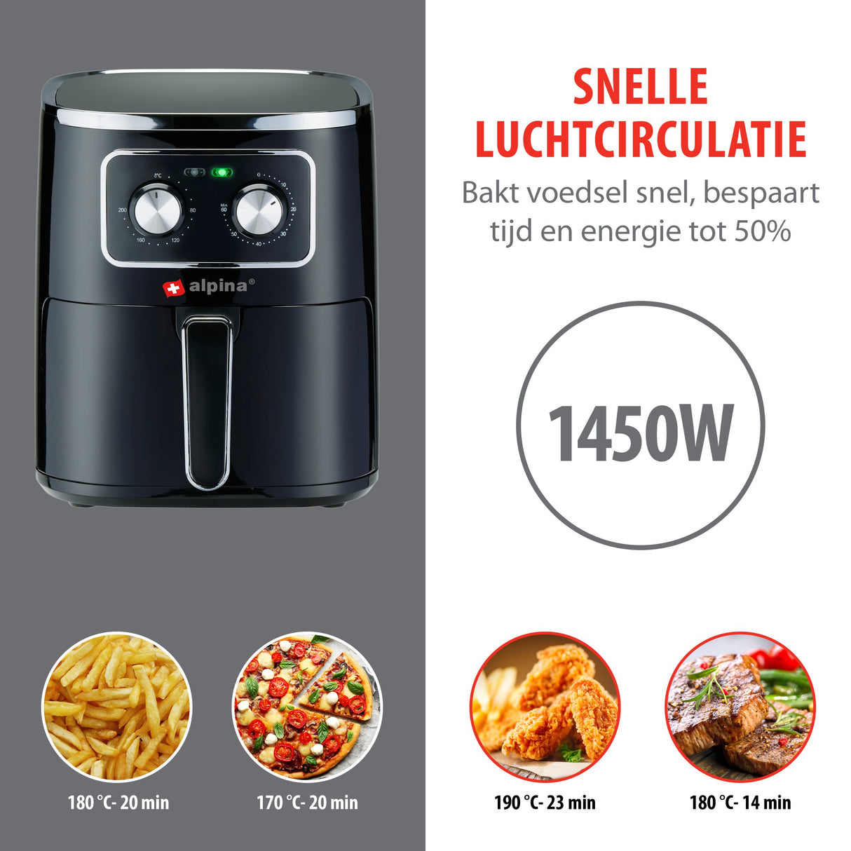 Airfryer 230V 4.5L 1400W