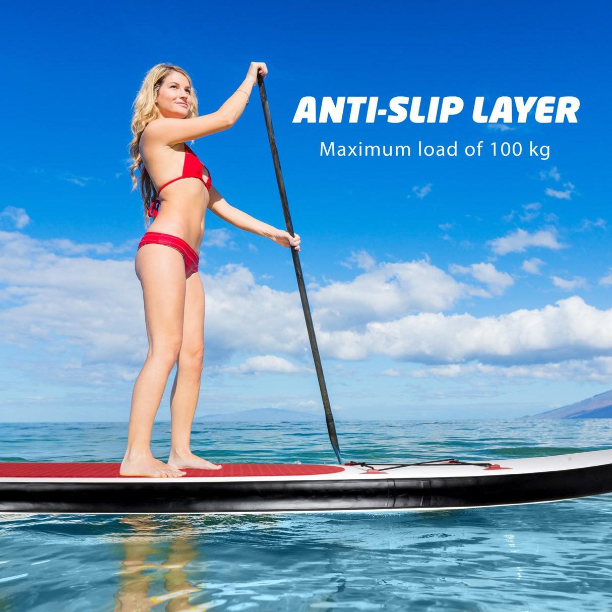 SUP Board Opblaasbaar Rood/Wit