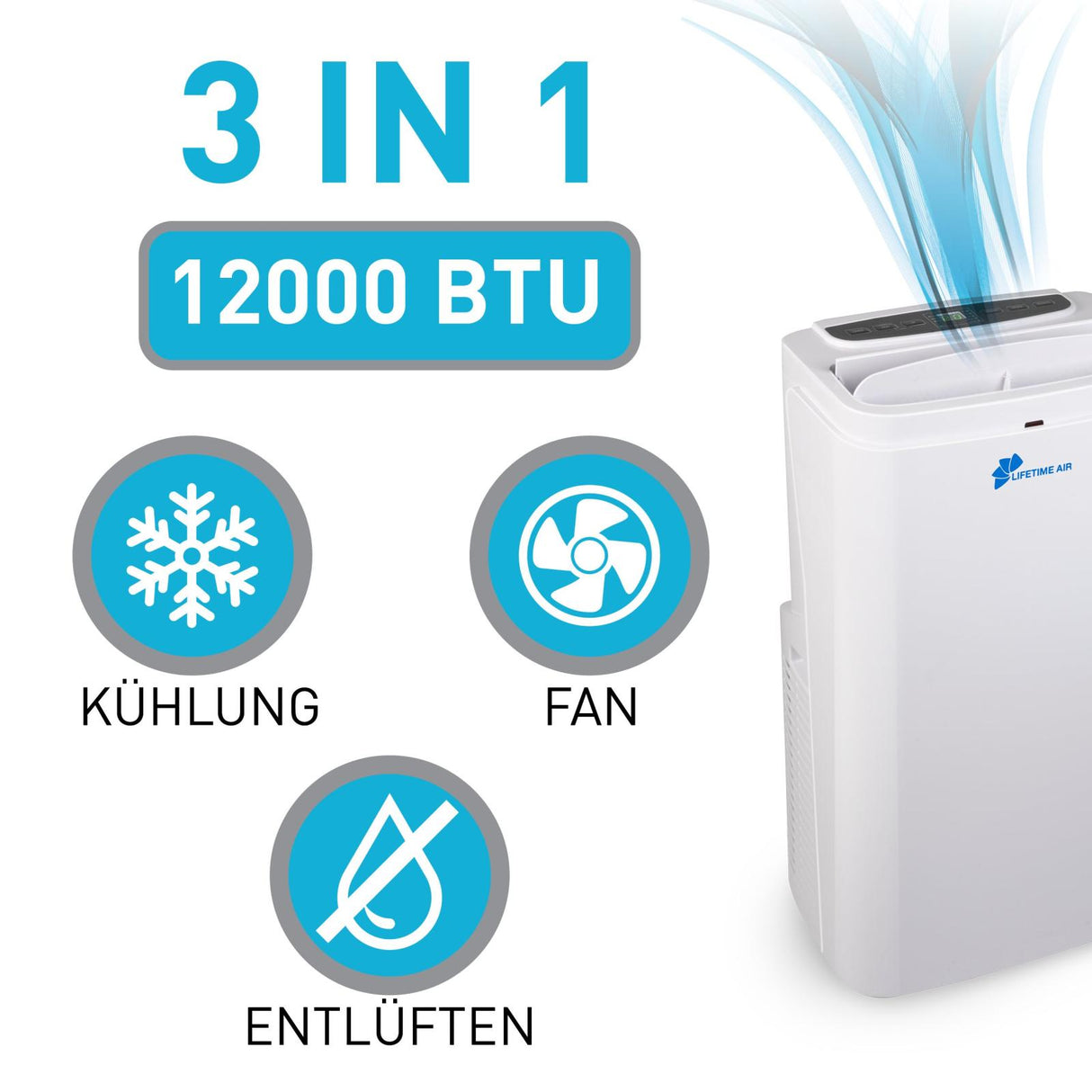 Airco 3-in-1 12000 BTU