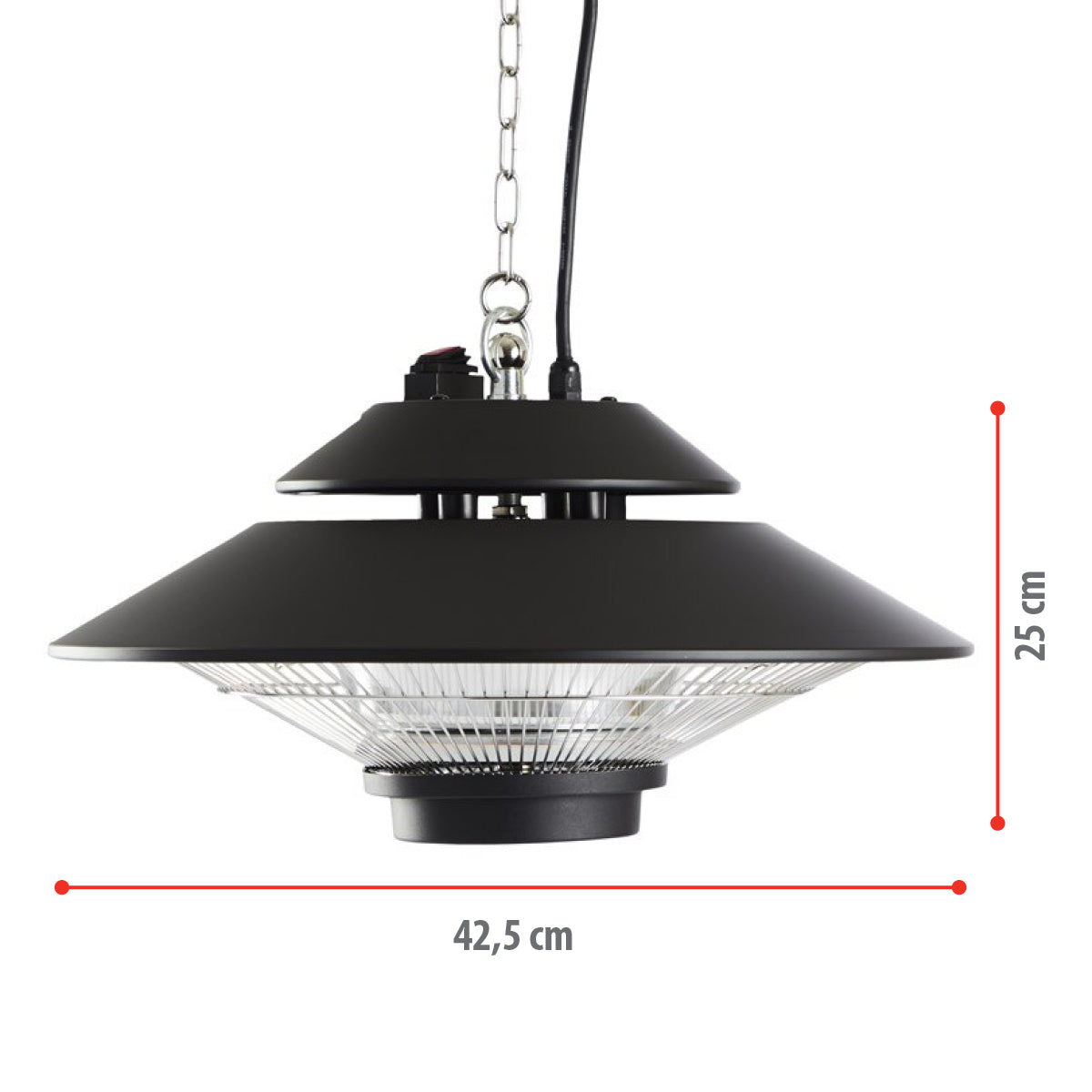 alpina Infrarood Terrasverwarmer 1500W - maximondo