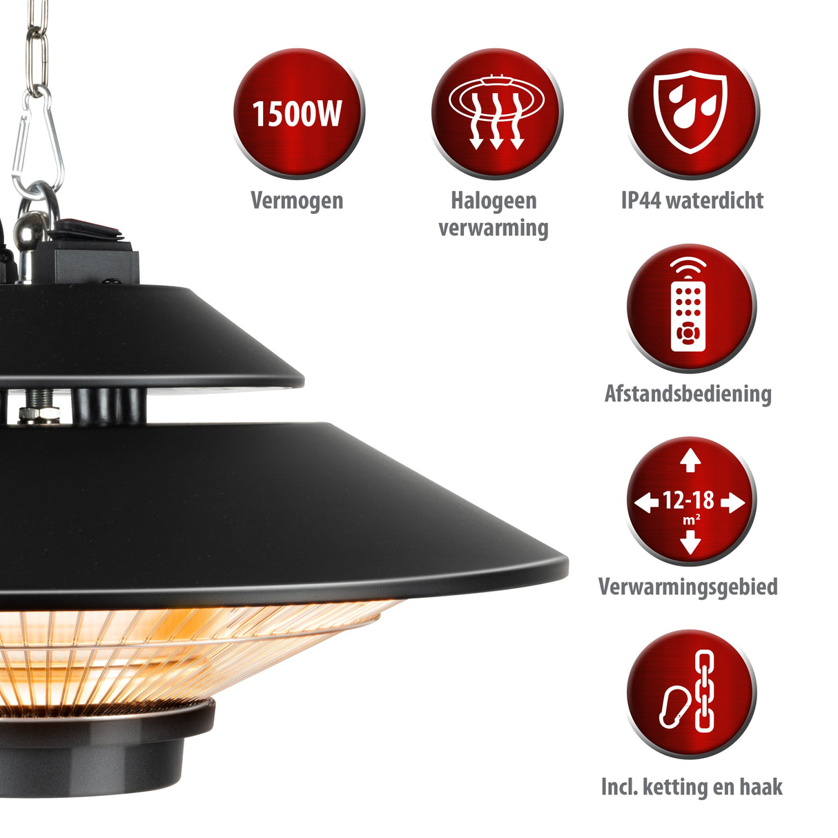 Heater halogen lamp 1500W