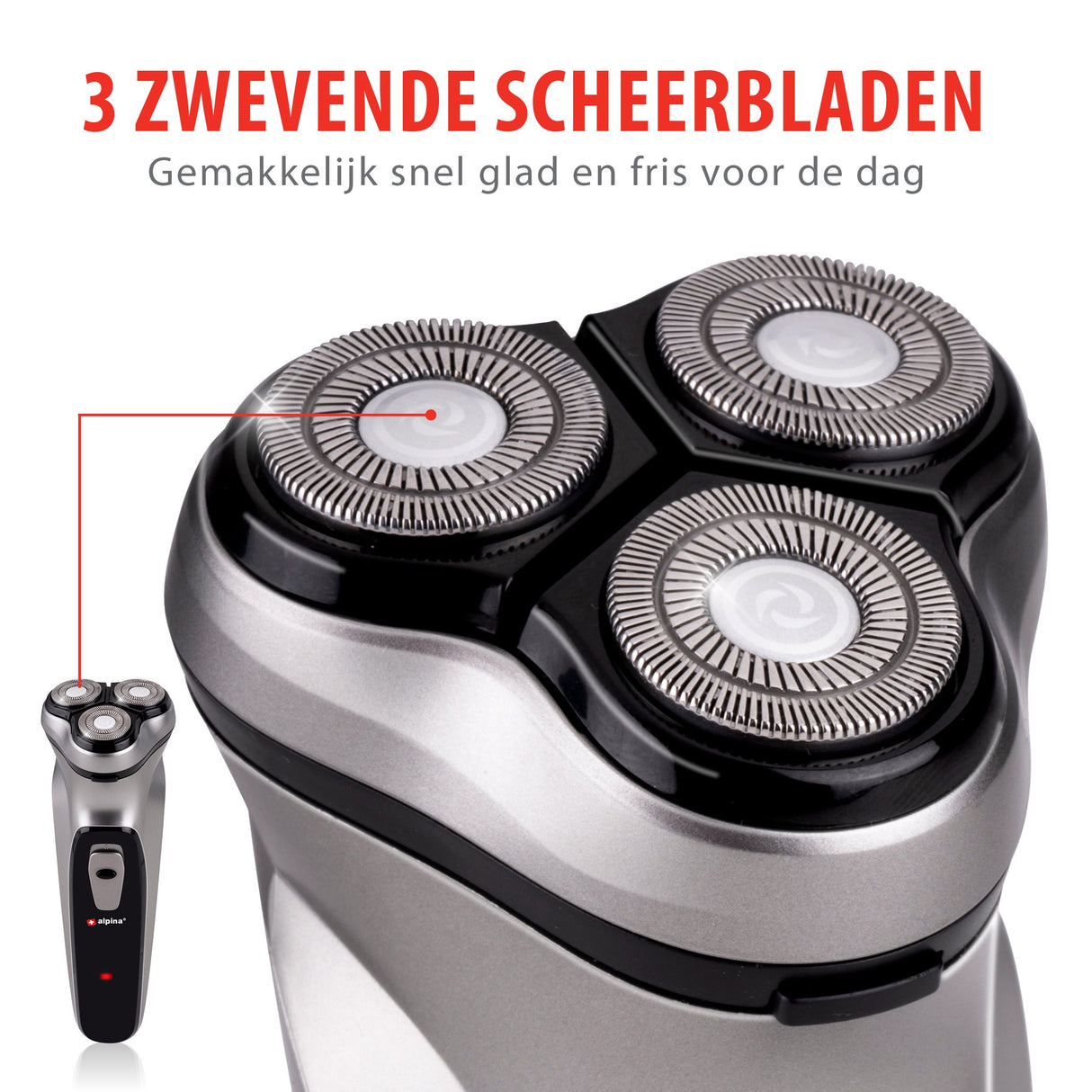 Oplaadbaar Scheerapparaat met Trimmer USB