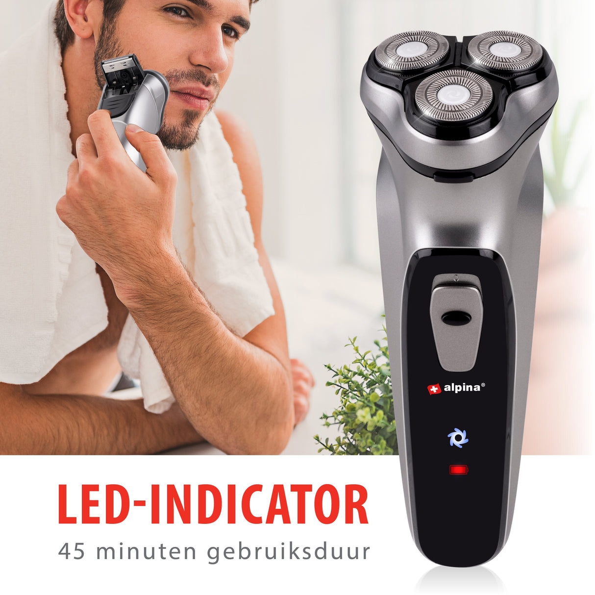 Oplaadbaar Scheerapparaat met Trimmer USB