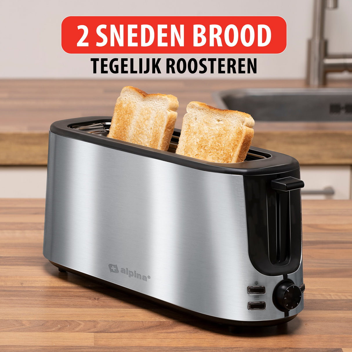 Toaster 230V SS 1000W B