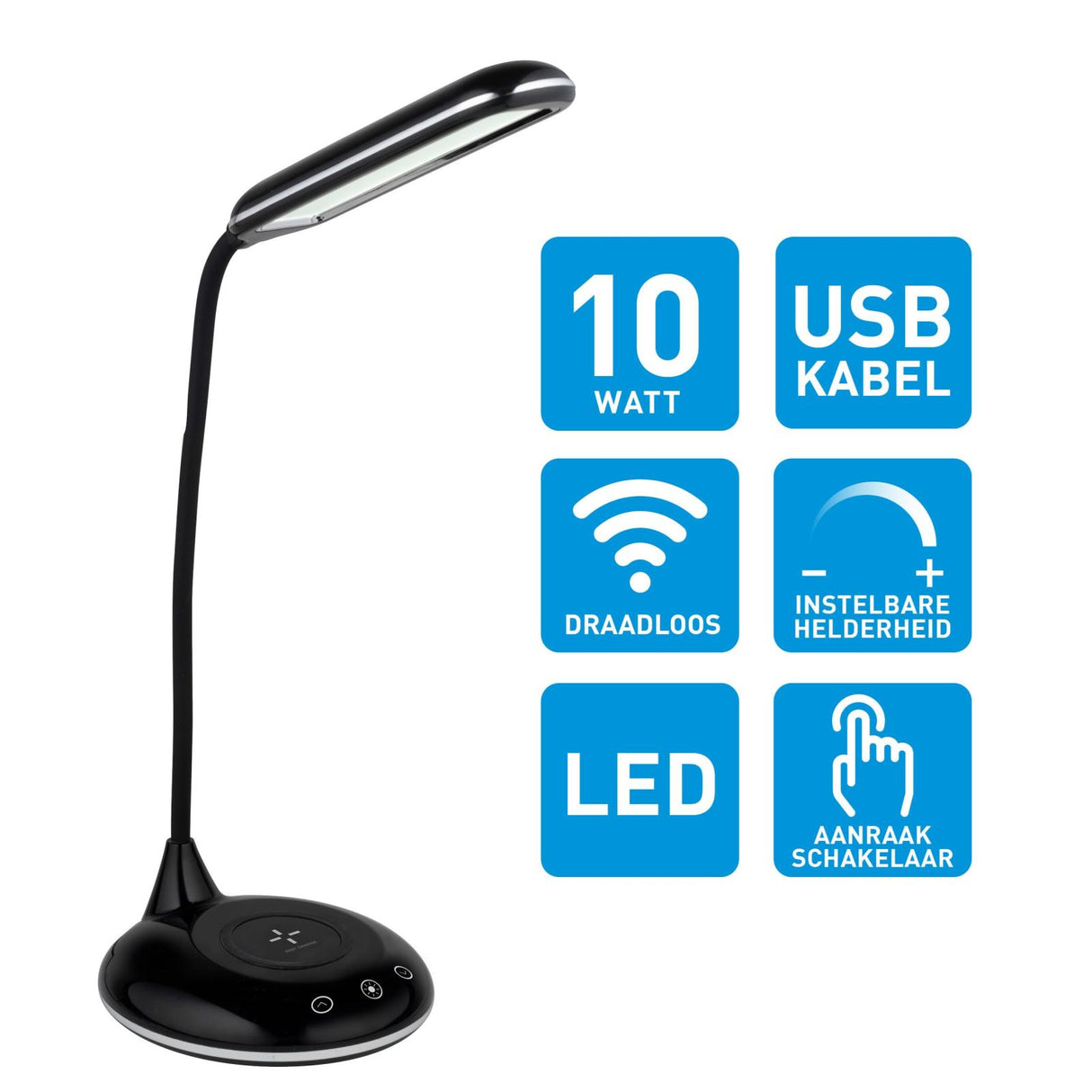 Lamp & wireless charger USB