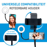 Selfie Studio Ringlamp met Klem 2 in-1