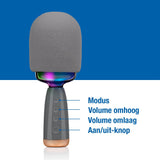 Karaoke Microfoon Bluetooth RGB Licht, 5 Uur