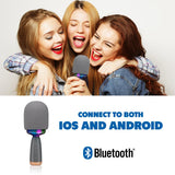 Karaoke Microfoon Bluetooth RGB Licht, 5 Uur