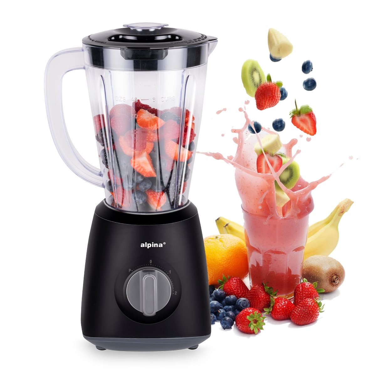 Blender 1,5 Liter 400 Watt Zwart