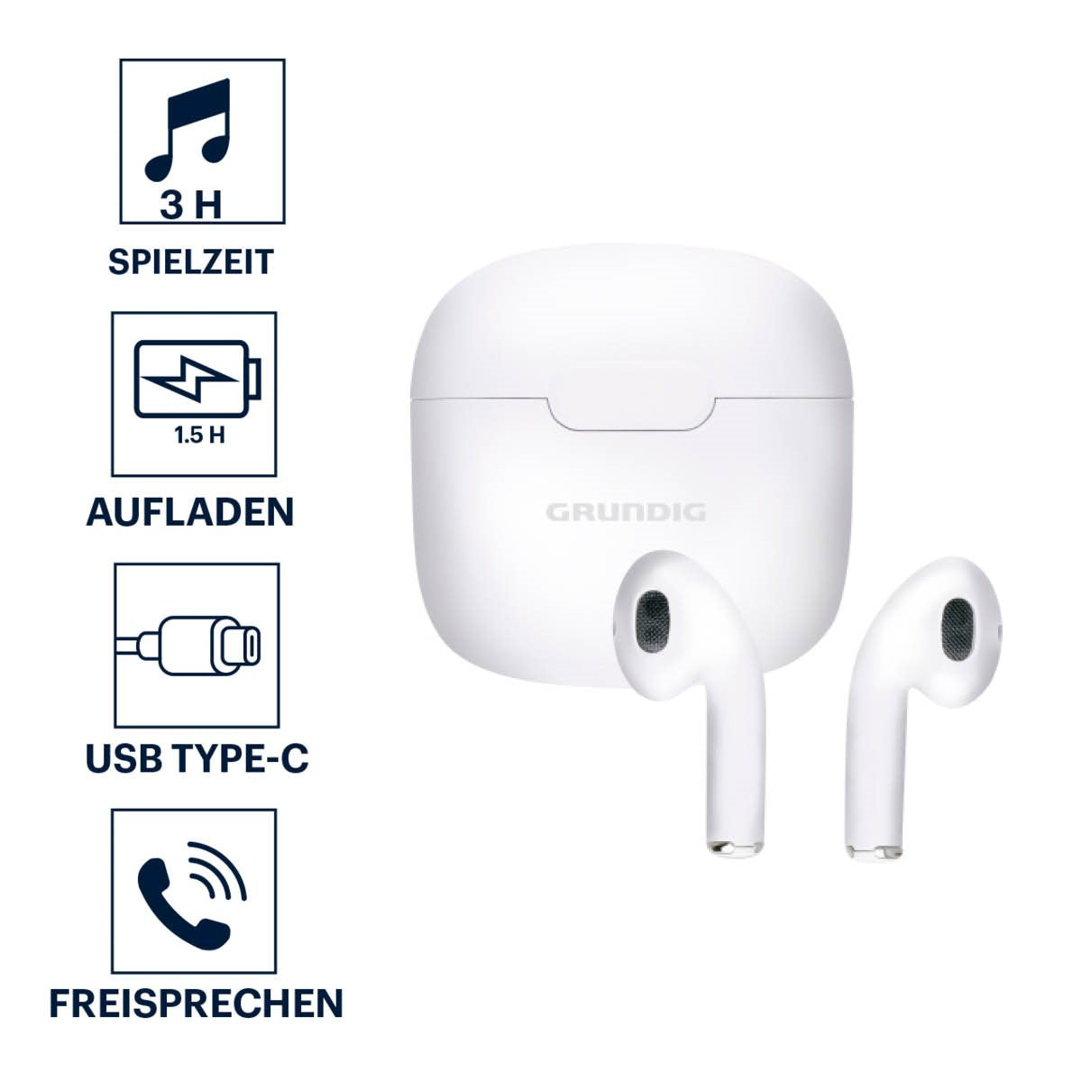 Grundig Draadloze Oordopjes