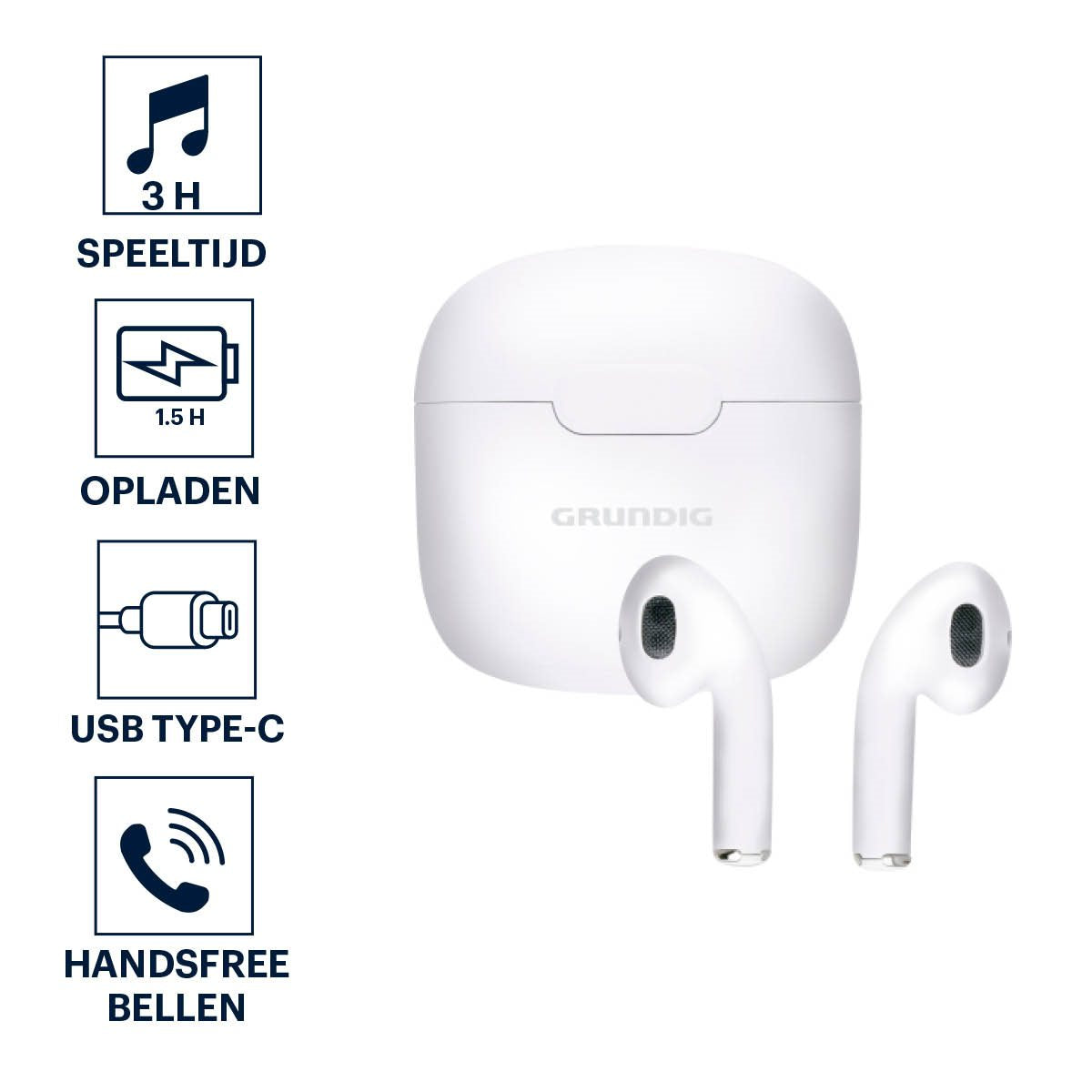 Grundig Draadloze Oordopjes