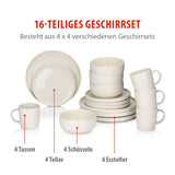 alpina Serviesset 16Delig - 4 Persoons Bordenset