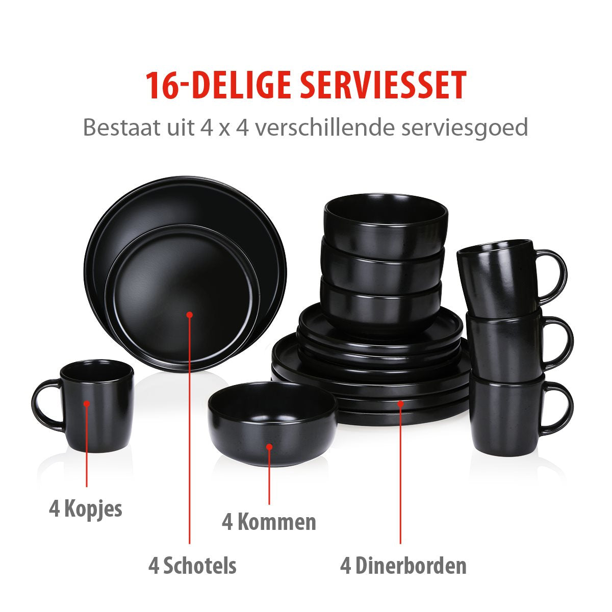 alpina Serviesset 16 Delig