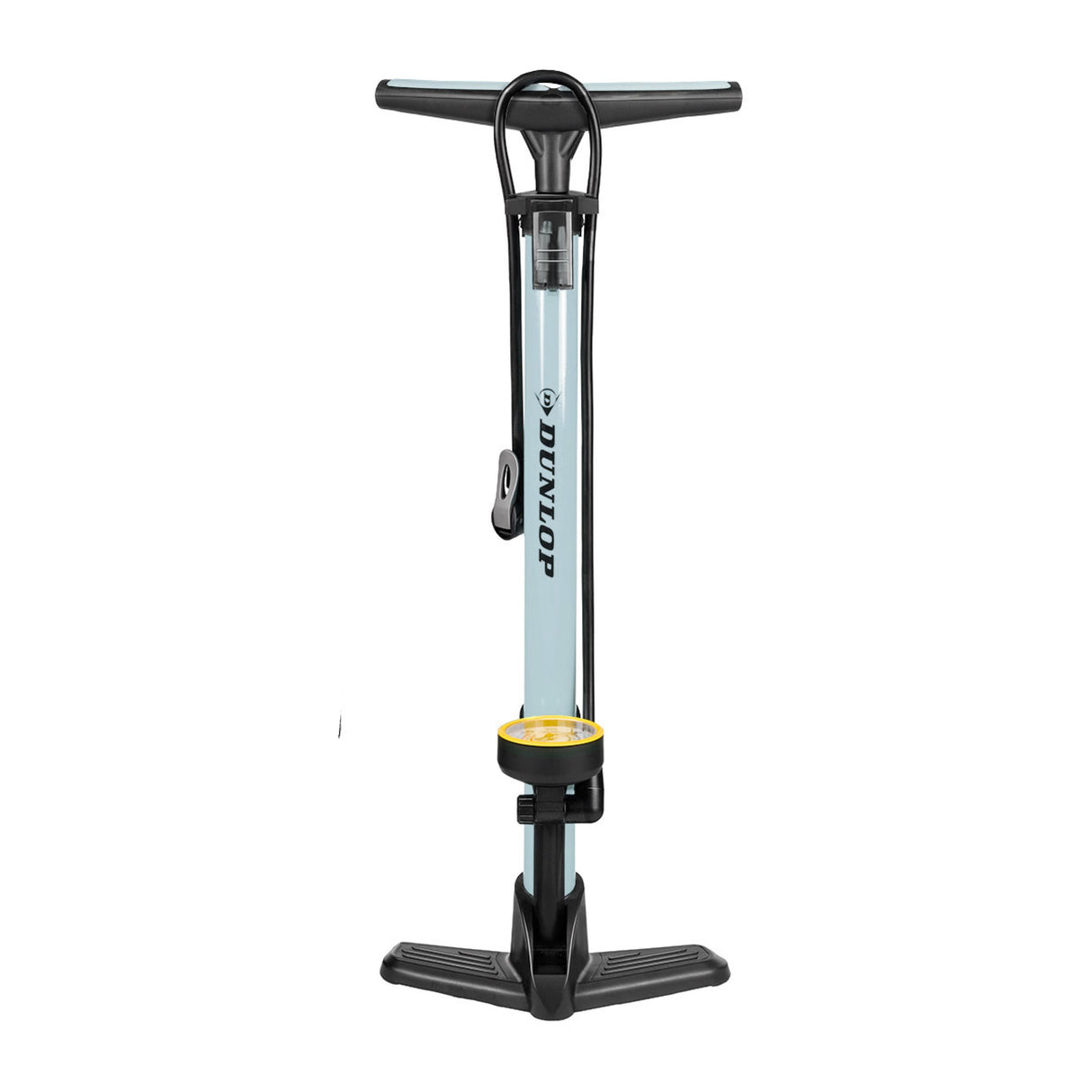 Bicycle floor pump incl. 3 adapters with manometer black/grey