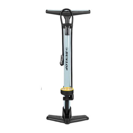 Bicycle floor pump incl. 3 adapters with manometer black/grey