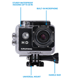 Action cam HD 720P, 2" screen