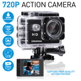 Action cam HD 720P, 2" screen