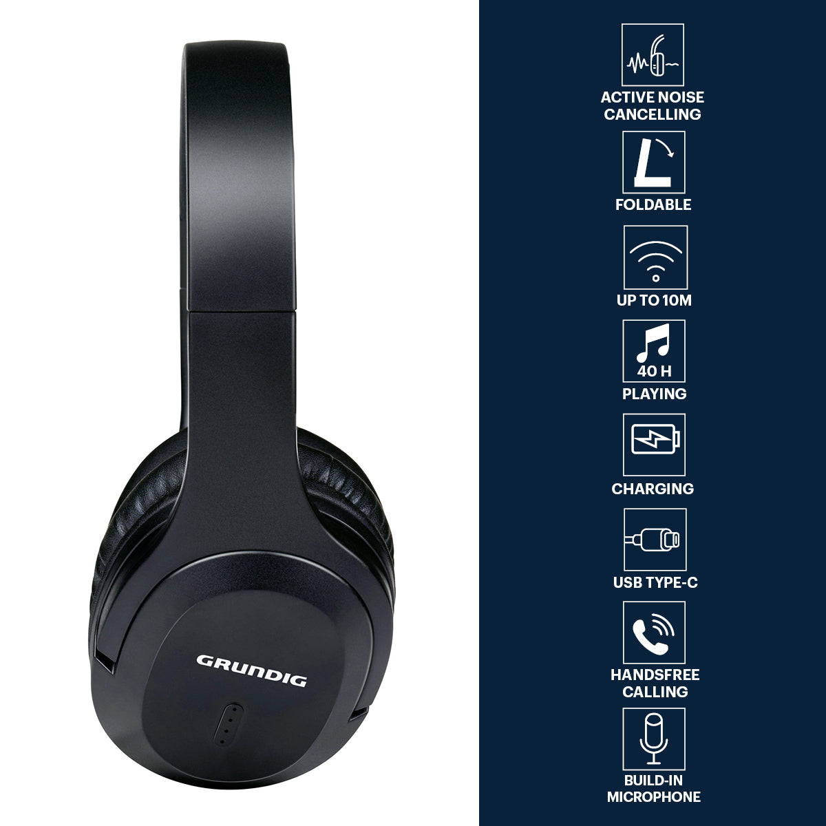 Grundig Draadloos Koptelefoon