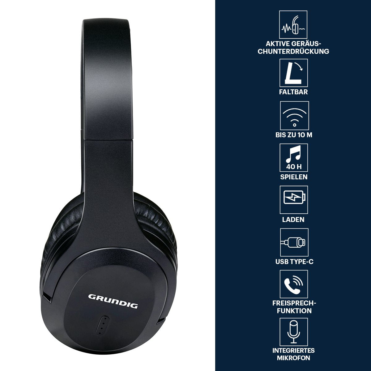 Grundig Draadloos Koptelefoon