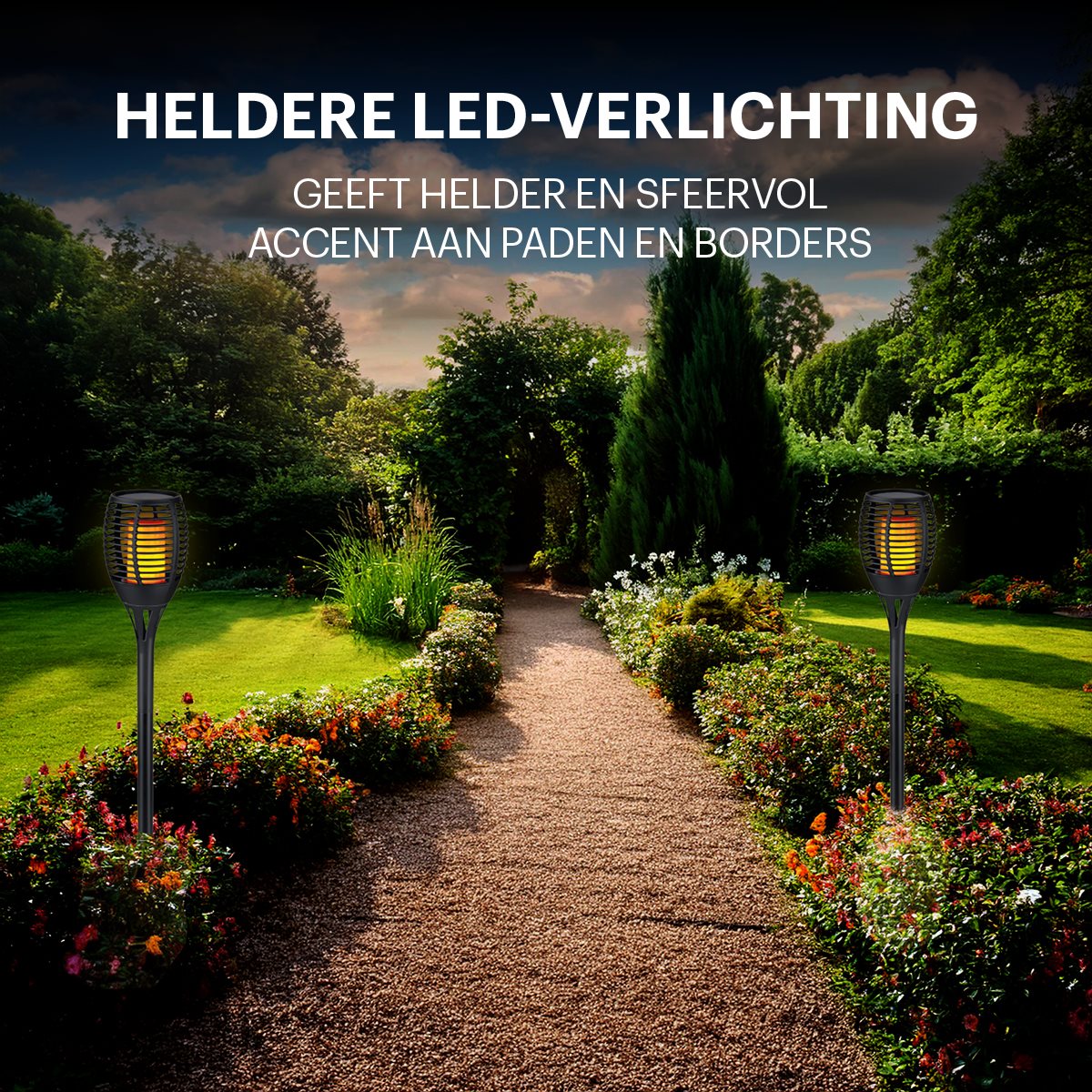 Grundig Solar Tuinfakkel 72cm