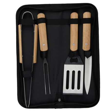 alpina BBQ Gereedschapsset - 4-Delige set met Opbergtas