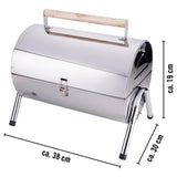 BBQ Collection Houtskoolbarbecue - Cilinder - Chroom