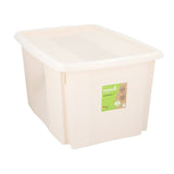 Opbergbox met Deksel 45L Beige