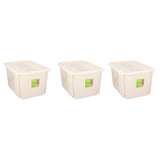 Opbergbox met Deksel 45L Beige