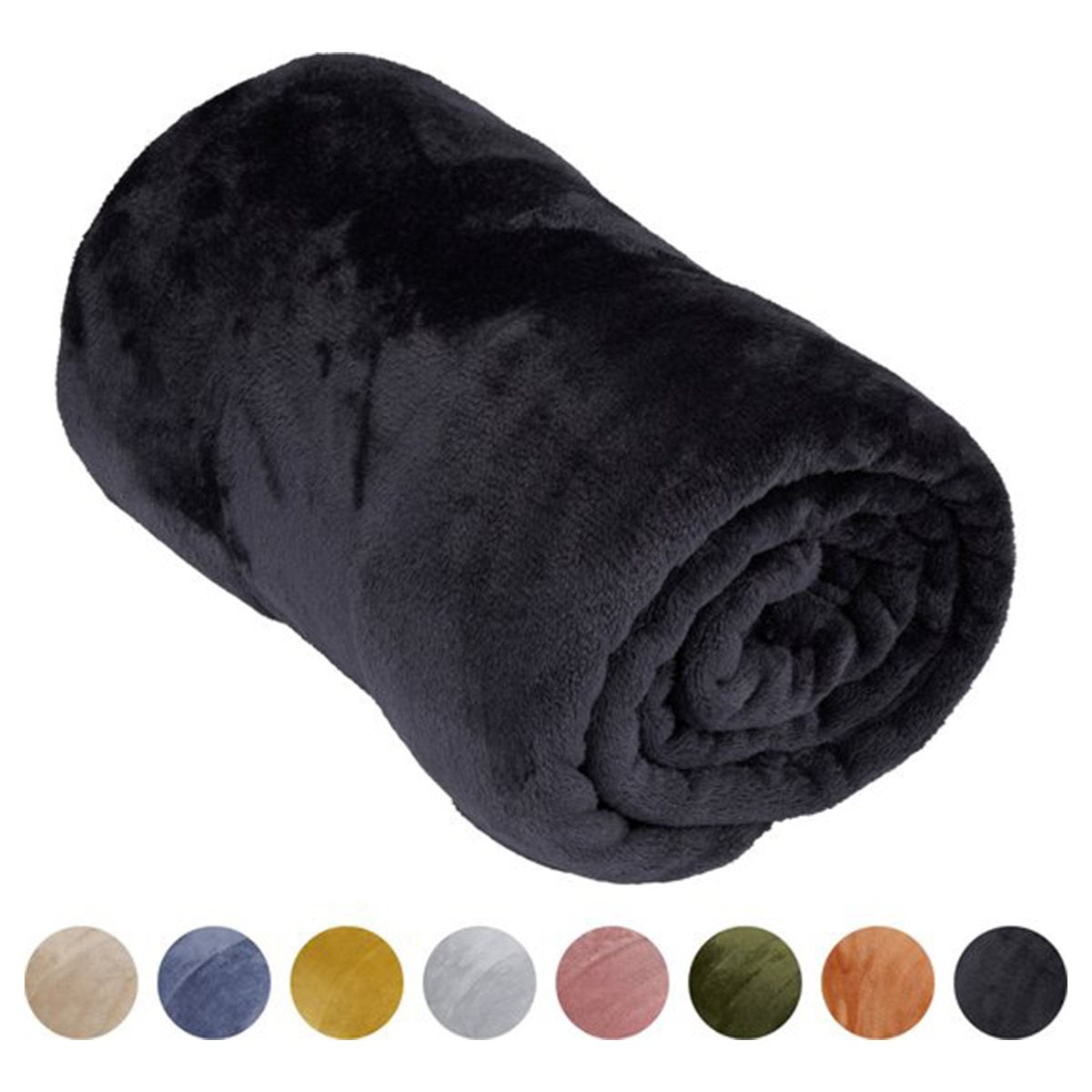 Fleece Deken 150 x 200 Cm Zwart