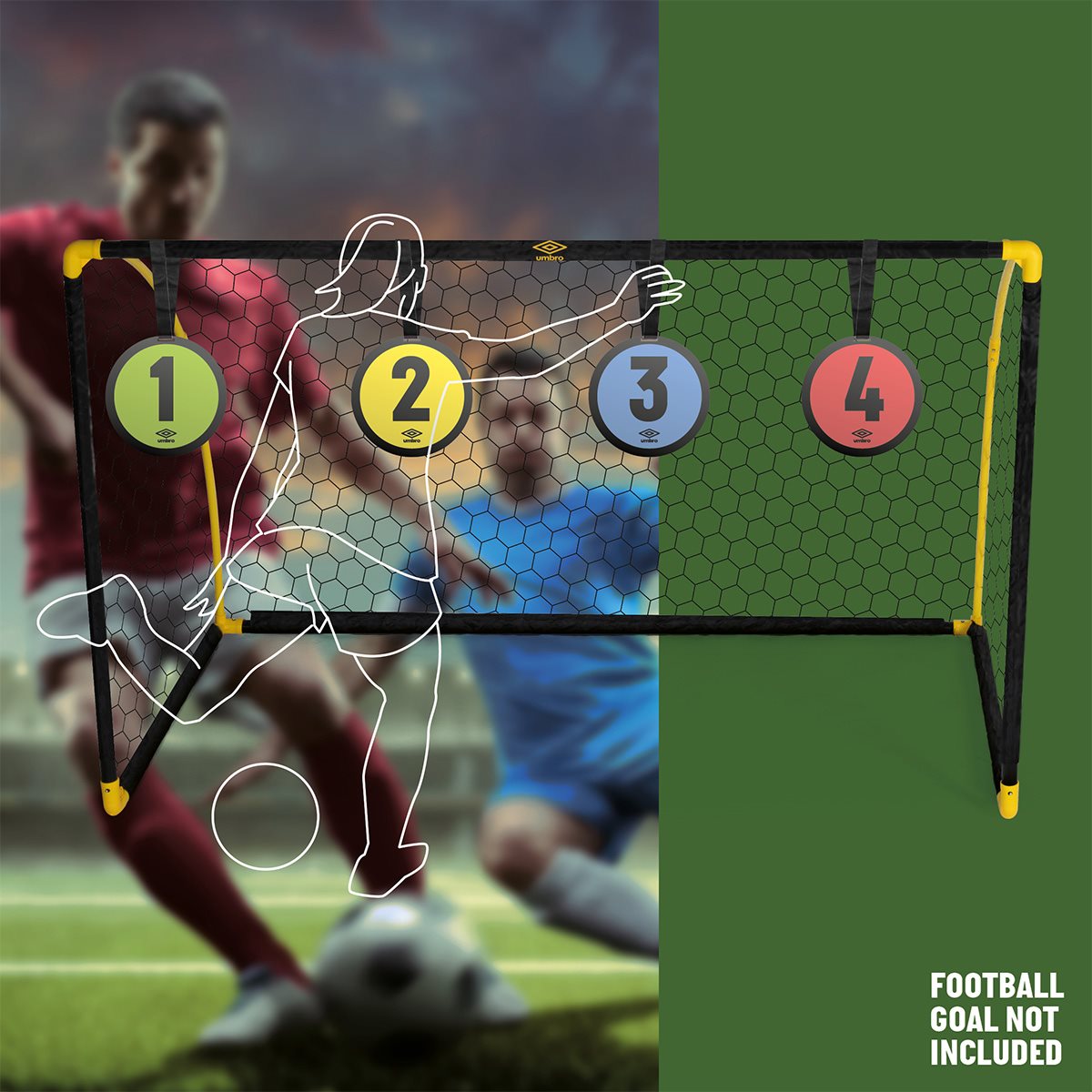 Football target game 4pcs PVC