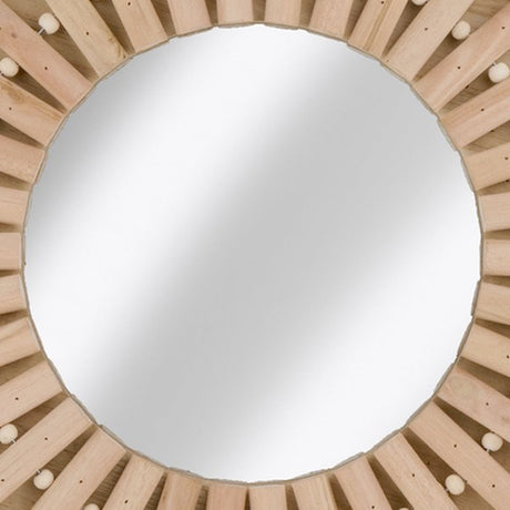 Arti Casa Wandspiegel - Ronde Spiegel Zon - 30cm - Hout - maximondo
