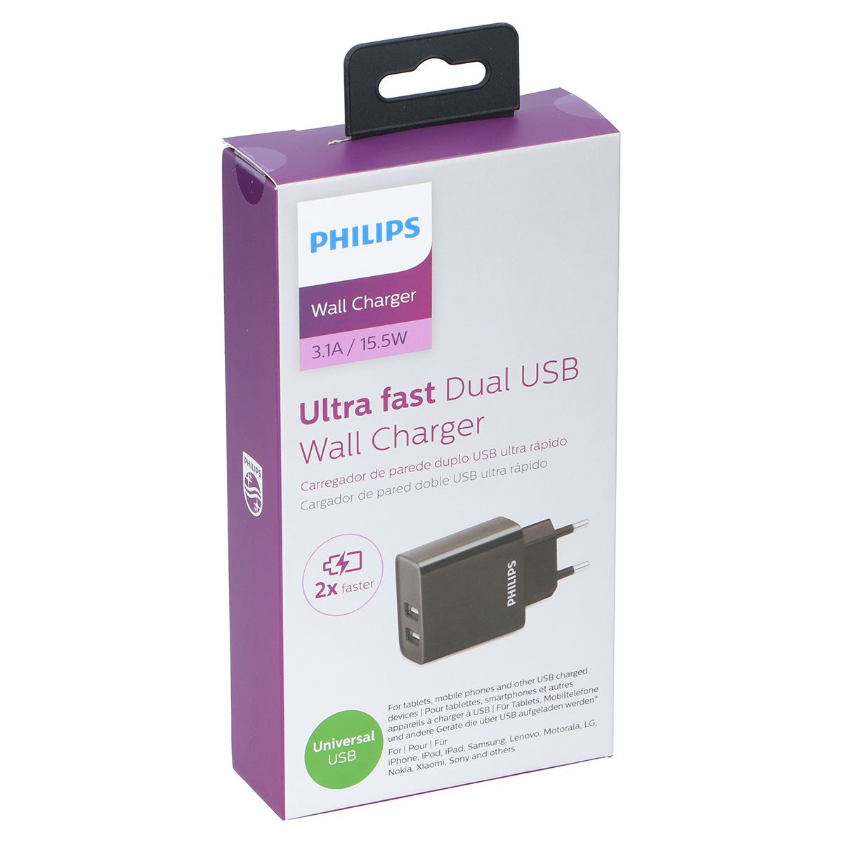 Philips Dubbele Wandlader DLP2610/12 - maximondo