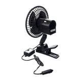 All Ride Autoventilator - 12 Volt - met Clip - Oscillerend - maximondo
