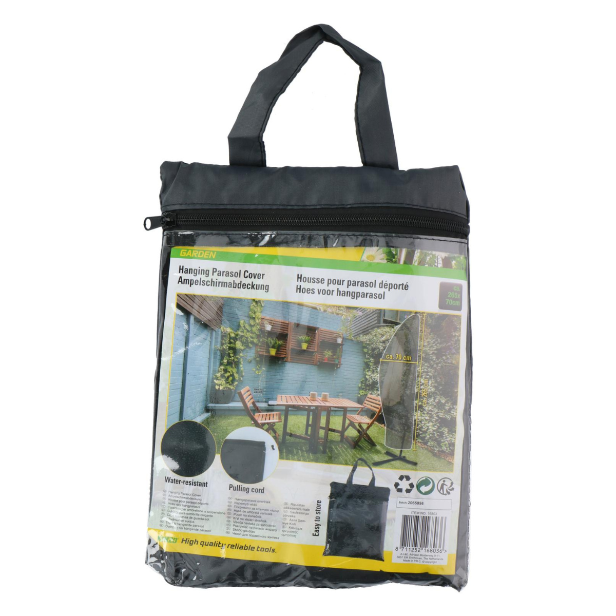 Kinzo Hoes voor hangparasol, 265x70cm - maximondo