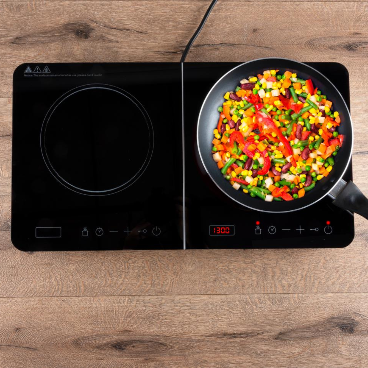 Induction cooker double