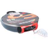 Frying pan w glass lid D28cm