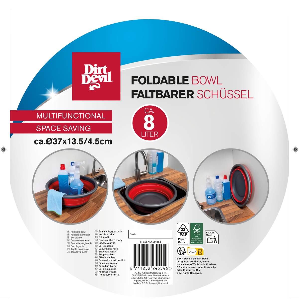 Dirt Devil Emmer 8L