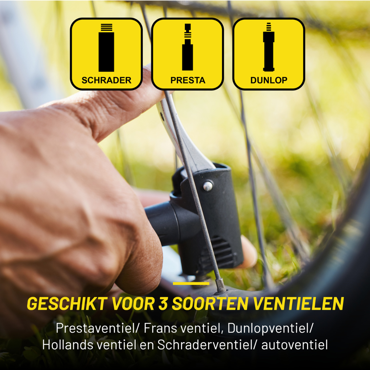 Dunlop Fietspomp met Drukmeter 11Bar/160PSI - maximondo